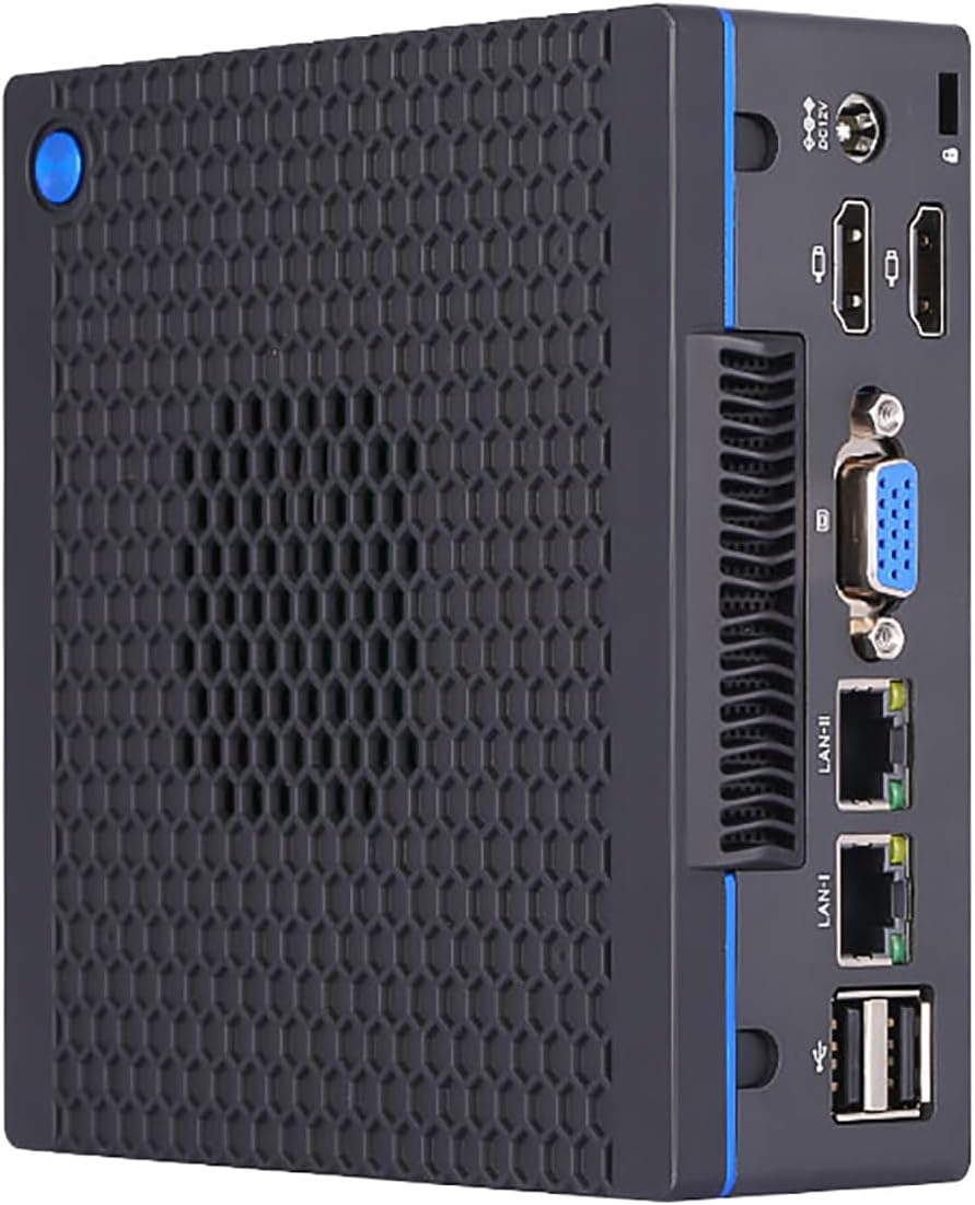 HUNSNMini PC, Desktop Computer, HTPC, NUC, I7 5500U 5600U, BH24, PXE, WOL Supported, 2 x LAN, VGA, 2 x HDMI, Lock Slot, Type-C, Vesa Mount, Barebone, NO RAM, NO Storage, NO System
