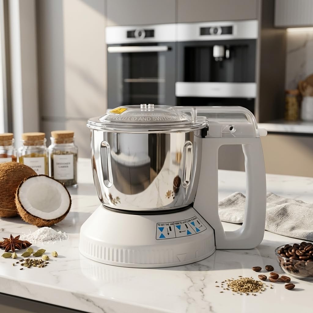 Panasonic AC-310MA 600 ML Multi Jar Steel With Safety Lock (White) (Suitable For MX Series Models AC560, AC555, AC460, AC400, AC360, AC350, AC310, AC300, AC250, AC220, AC210) — Amazon image 5