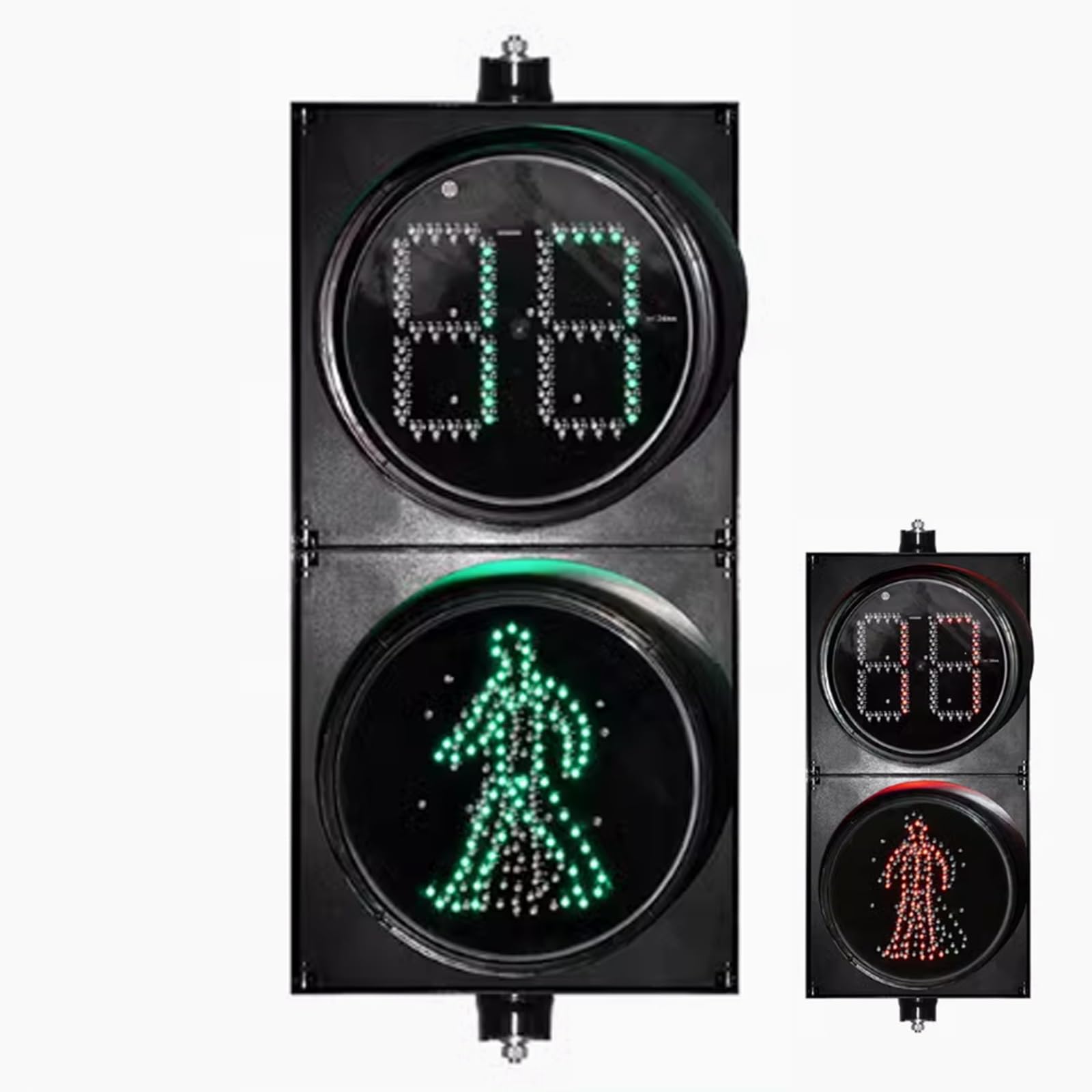 Feu De Signalisation avec Minuterie, Feu Tricolore, Feu De Signalisation Industriel, Voyant D'avertissement, Étanche IP53, Adapté aux Routes, Passages pour Piétons, Coins