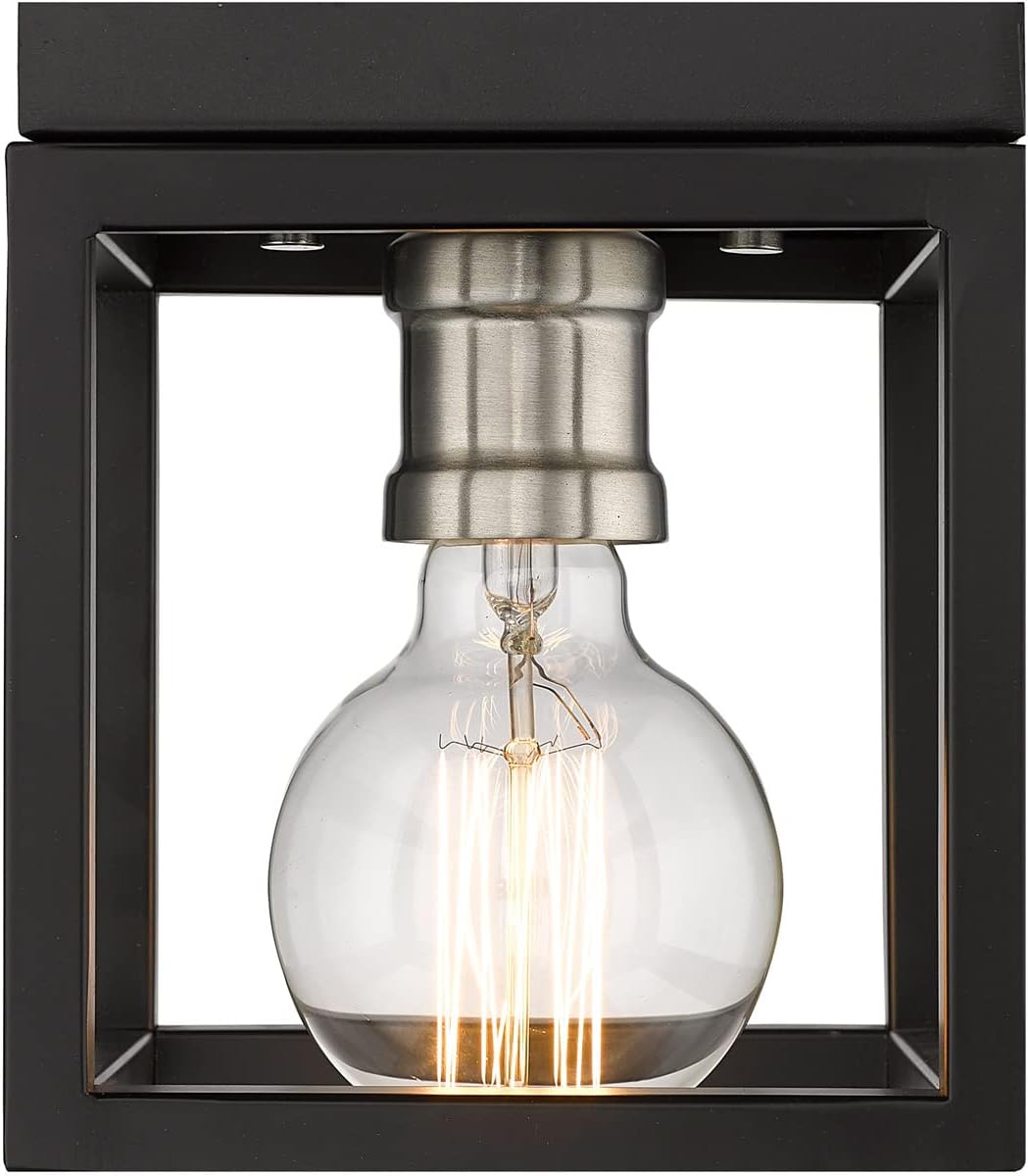 Z-Lite 1 Light Flush Mount 480F1-MB-BN Nickel