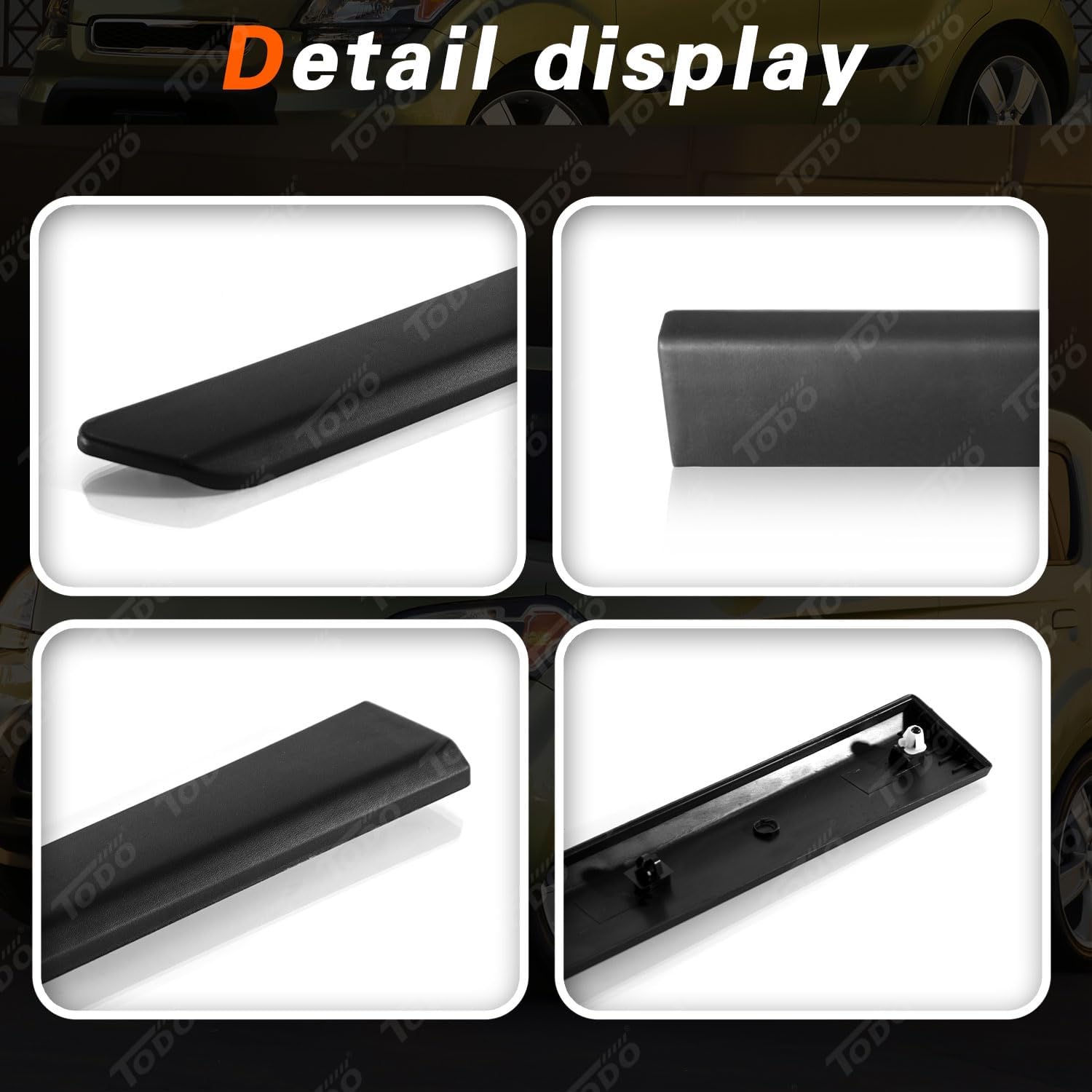 TODO Front Right Side Door Side Body Guard Molding Trim Compatible with Kia Soul 2010-2013 (Front Right Side)