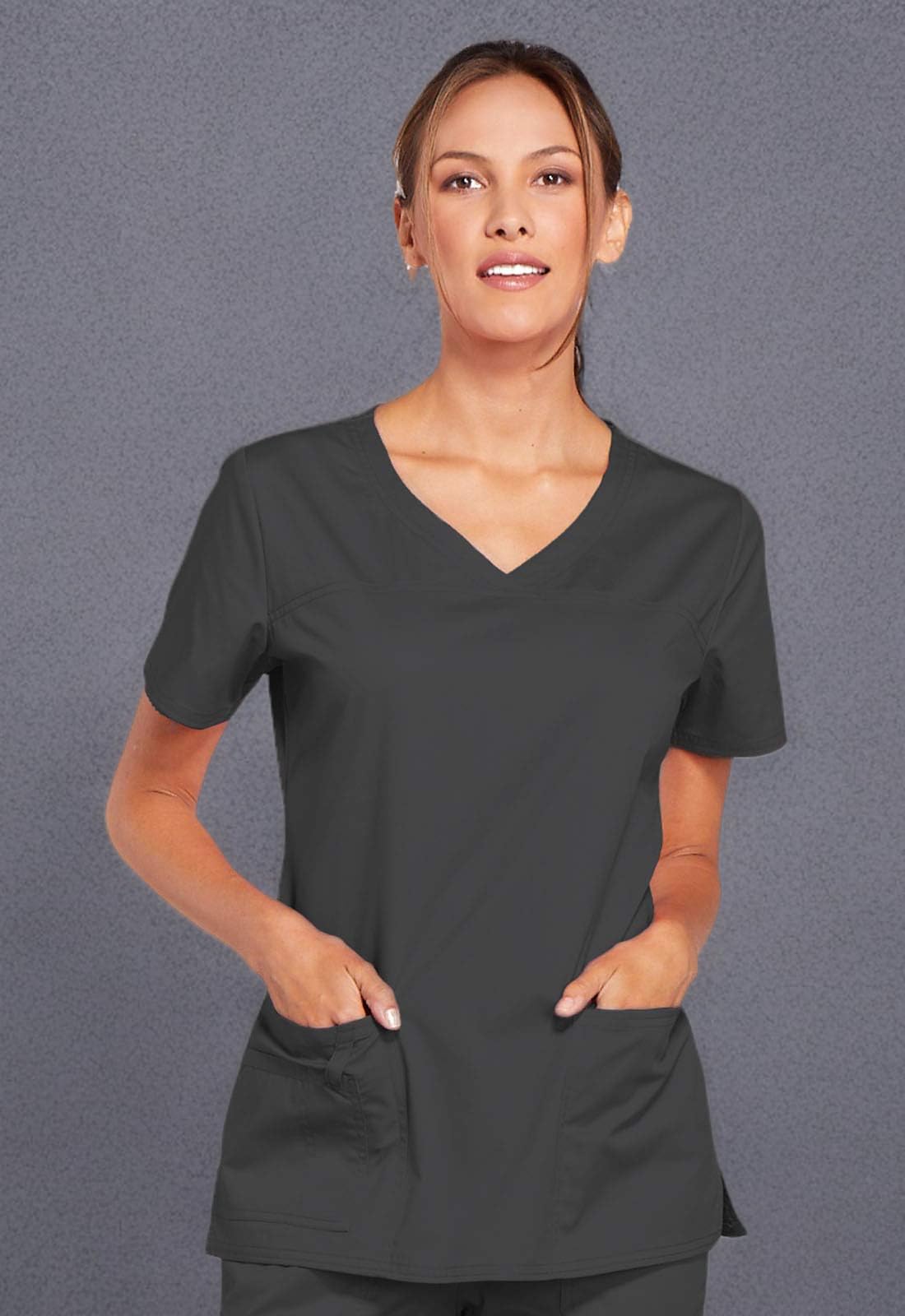 Cherokee Workwear Core Stretch dekolt w serek Scrub Shirt Kobiety Workwear Core Stretch V-neck Scrubs Shirt