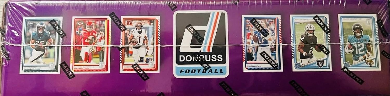 2025 Donruss Football Factory Sealed 400 Card Set Loaded with Rookies, Stars and Hall of Famers including Patrick Mahomes, Josh Allen, Matt Stafford, Dick Butkus, Jaxson Dart and Shedeur Sanders Plus