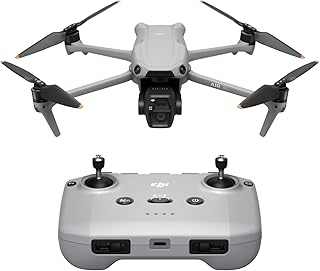 DJI Air 3S (RC-N3), drone avec caméra 4K, drone à double cam avec caméra grand-angle CMOS 1'', vidéo HDR 4K/60 ips et 14 stops de plage dynamique, temps de vol max. de 45 min, transmission sur 20 km
