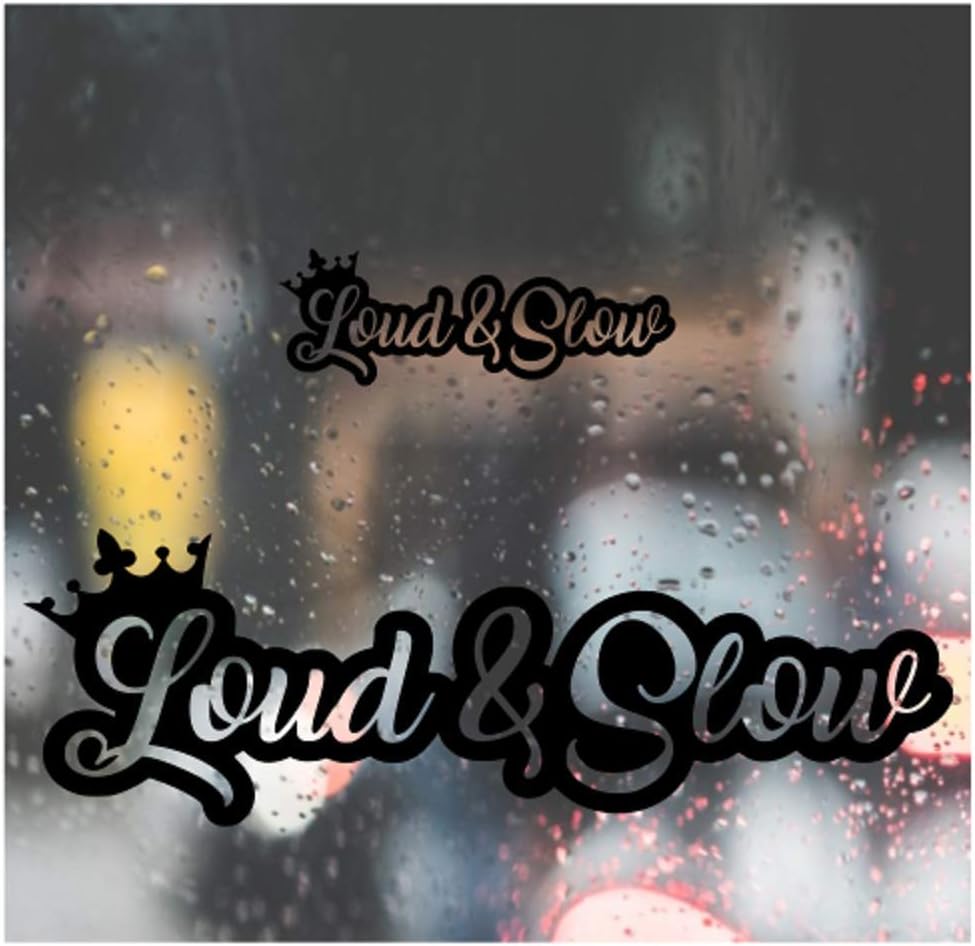 Loud and Slow Decal for Car, Truck, Funny, Tumbler, Window, Helmet, Bumper, Decal for Laptop, Phone, Home Decoration