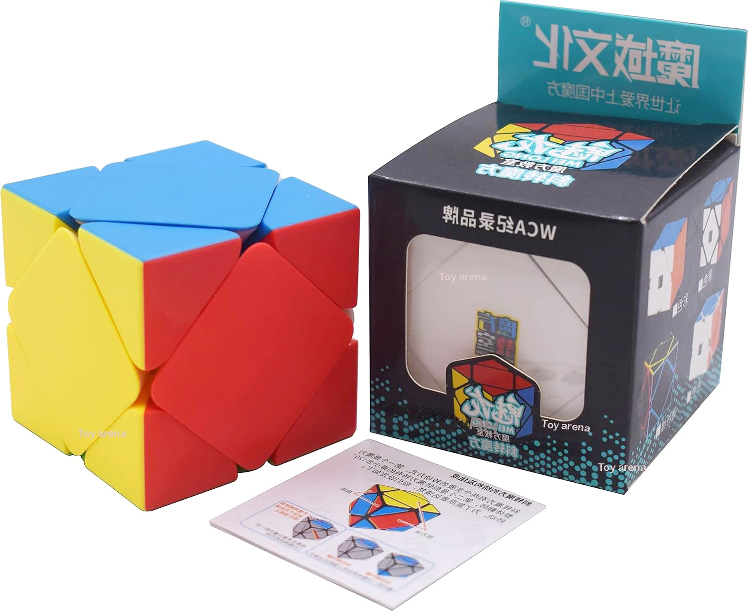 Toy Arena 168 Months To 1200 Months Ultra Smooth Magic Skewb Cube, Speed Puzzle Cube,Creative & High Speed Stickered Magic Cube-image-0