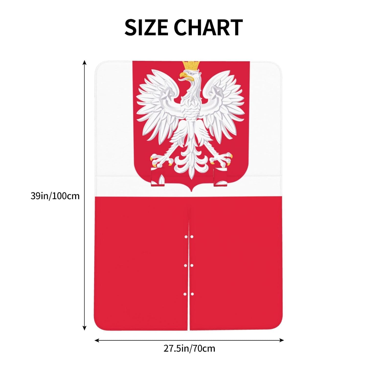 Polish Flag Eagle Pattern Baby Car Seat Cover & Breastfeeding Nursing Cover - Breathable Stretch Fabric Multi-Use Nursing Cover for Breastfeeding