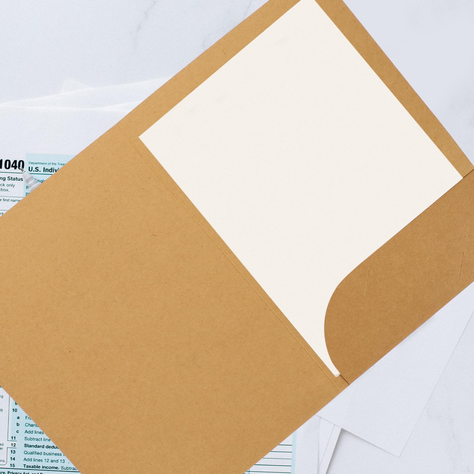 A4 Präsentationsmappen aus Kraftpapier 20 Stück Einschulung Deko