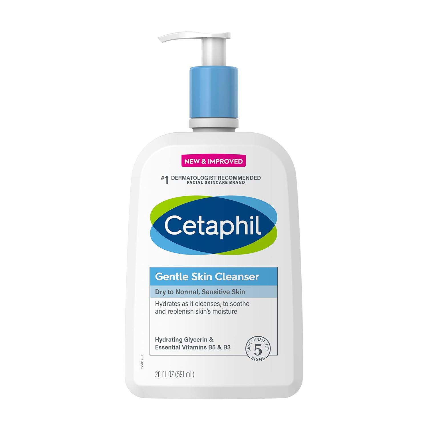 Face Wash by CETAPHIL, Hydrating Gentle Skin Cleanser for Dry to Normal Sensitive Skin, NEW 20oz, Fragrance Free, Soap Free and Non-Foaming : Beauty & Personal Care
