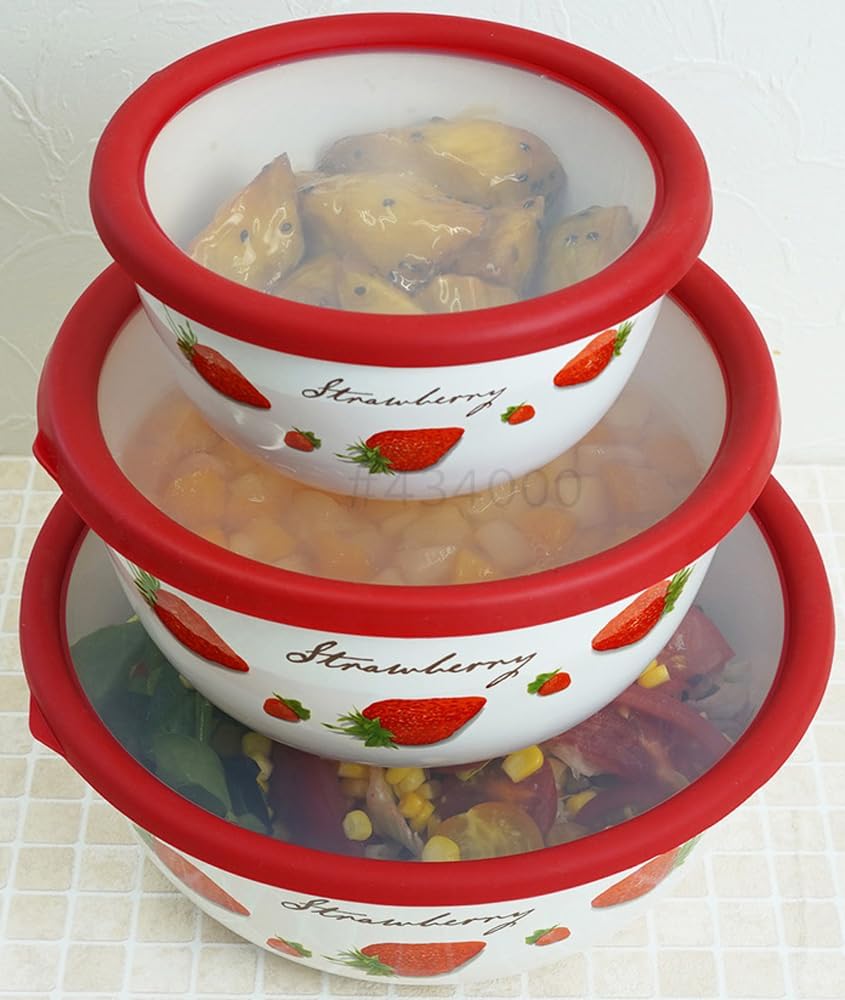 Fuji Hollow Strawberry Mixing Ball, 7.1 inches (18 cm), 0.7 gal (1.8 L), STB-18MB