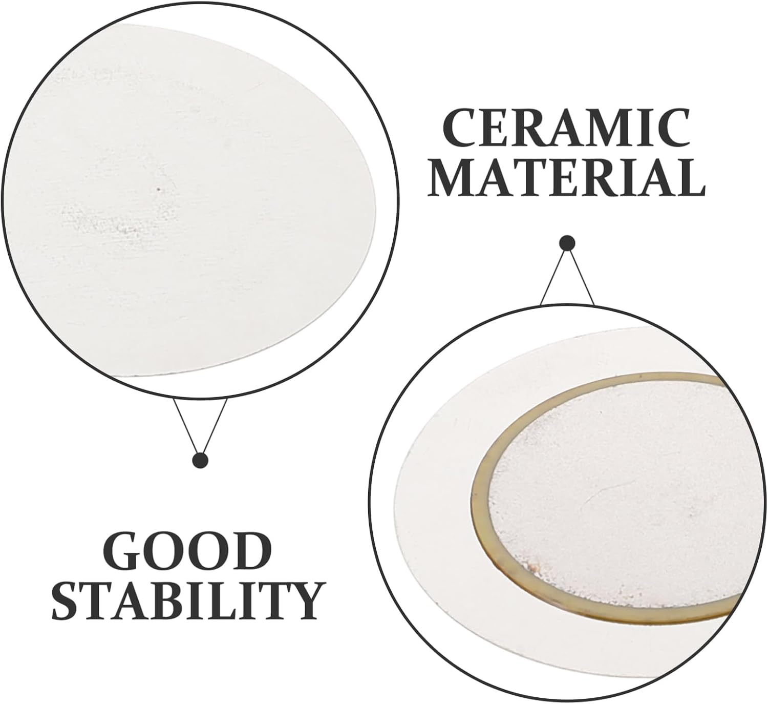 ERINGOGO 30pcs Piezoelectric Ceramic Buzzers for Acoustic Instruments High Sensitivity Transducers Easy Installation for Guitars Electronic Drums and Microphones