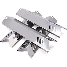 15 inch Dyna Glo DGF493BNP Heat Plates, DGF510SBP Heat Shields, Backyard Grill Replacement Heat Plates for BY15-101-001-02, BY13-101-001-13, GBC1460W Grill Part, Stainless Steel, 4 Pack