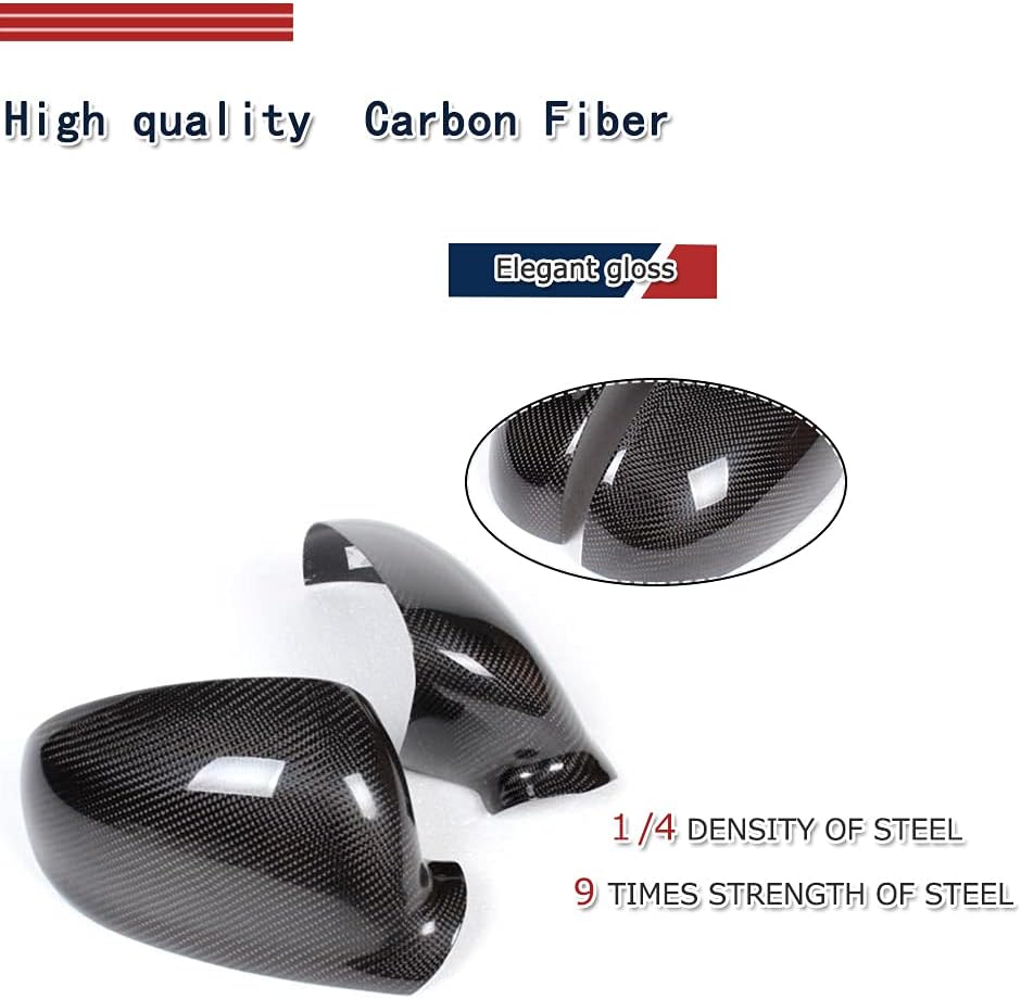Carbon Fiber Mirror Covers Fits for Volkswagen VW Golf 5 MK5 GTI R32 2006-2009 Add On Side Mirror Cover Caps Factory Outlet