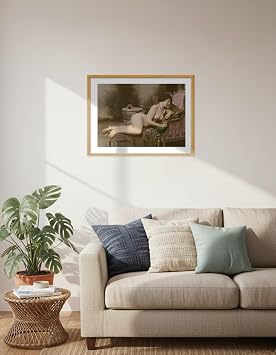 Reclining Figure on Couch - Female Au Naturel Figure Study Poster Print