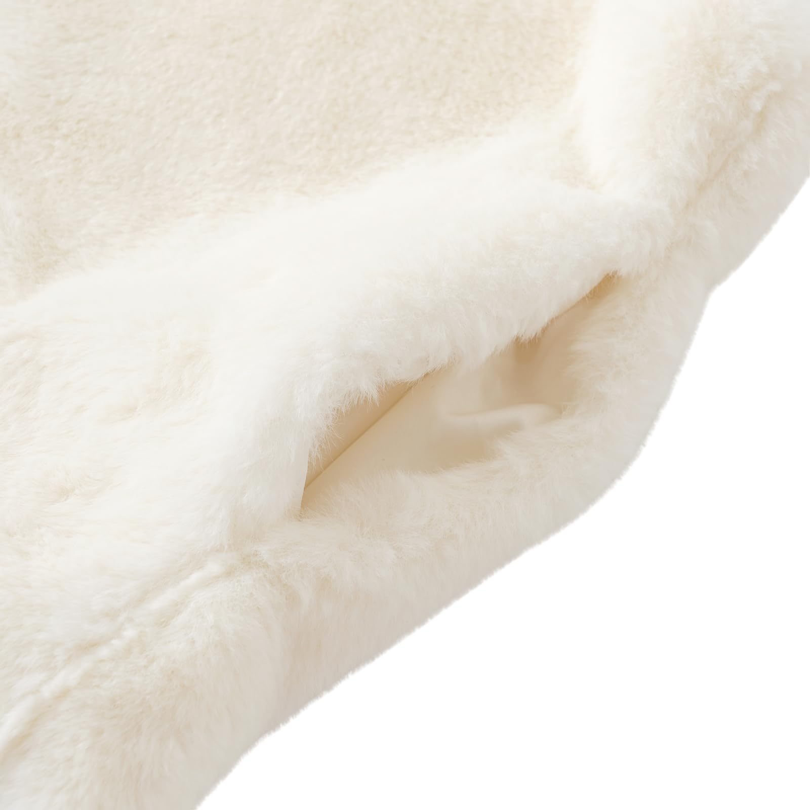 Amazhiyu Gilet en fausse fourrure pour femme - Gilet sans manches en fausse fourrure duveteuse pour l'hiver et le printemps - Cardigan décontracté à nouer - Gilet léger en fourrure