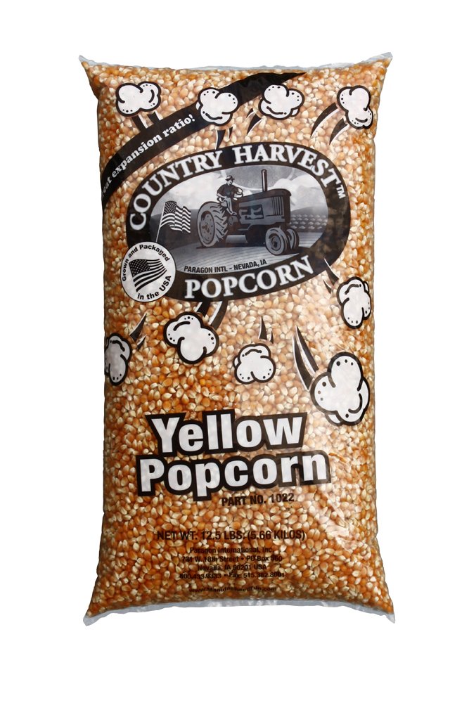 Paragon Bulk Bag Yellow PopCorn (12.5-Pounds), Brown, (1022)