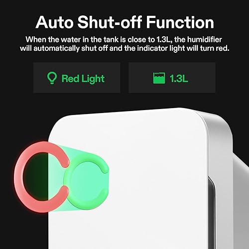 Miniatura 10 de VIVOSUN Deshumidificador de descongelación automático ultrasilencioso equipado con tanque de agua de 2 litros, aplicación WiFi inteligente, pantalla