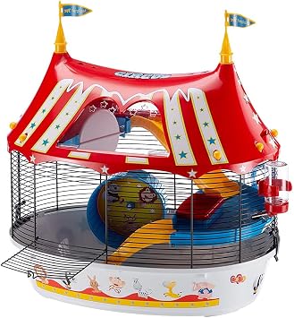 Ferplast 57922799 Hamsterheim three-storey, Dimensions: 49.5 x 34 x Y 42.5 cm, black