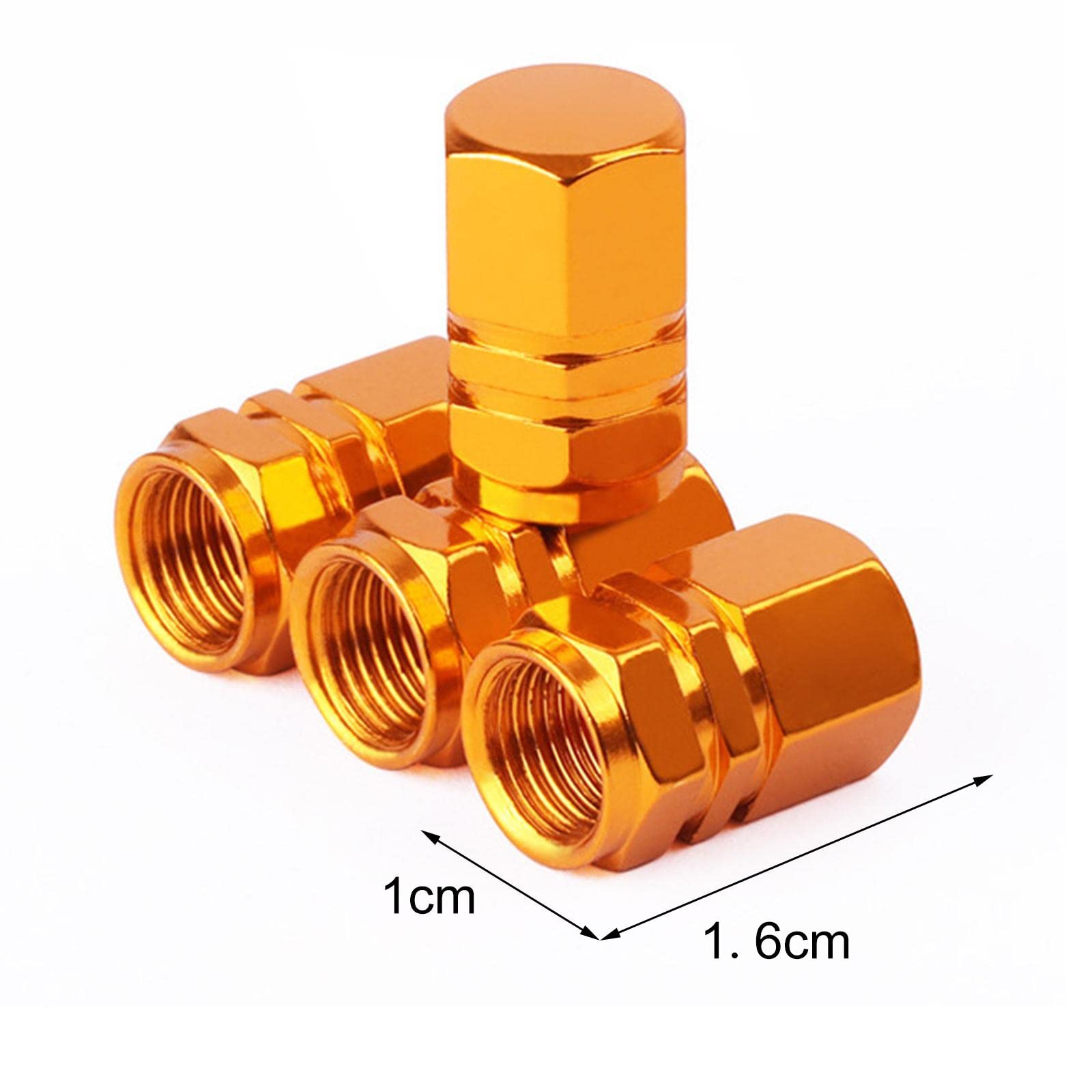 Tire Valve Stem Caps Heavy-duty Tire Valve Caps Dust Proof Airtight Air Caps Cover Aluminum Alloy Wheel Caps — view 4