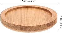 Vista 6 de 6 posavasos de bambú Estera de taza de bambú almohadillas de té de madera platillo de café platillo cerveza platillos posavasos posavasos vino
