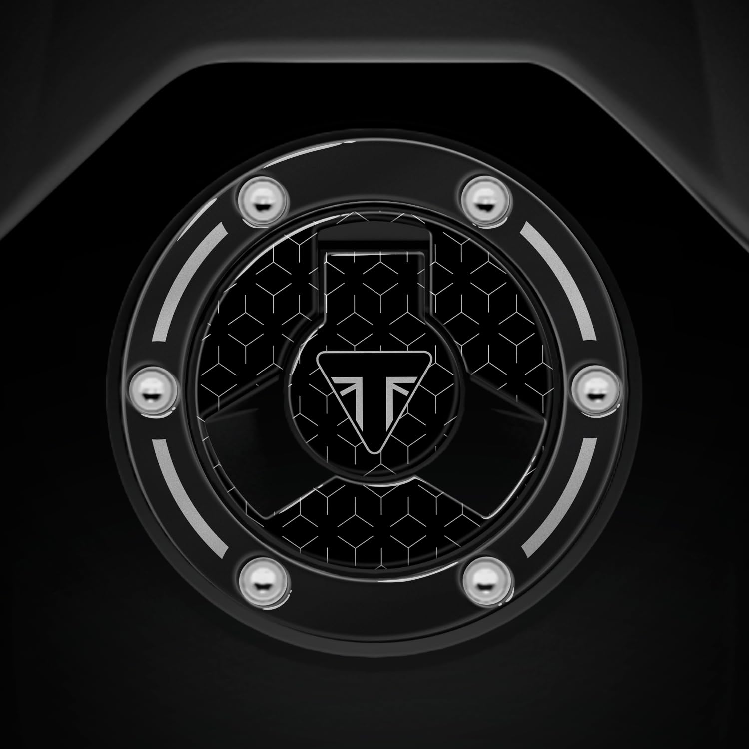 Protection Résine 3D Bouchon Essence Triumph Tiger 900 Finition Carbon Black