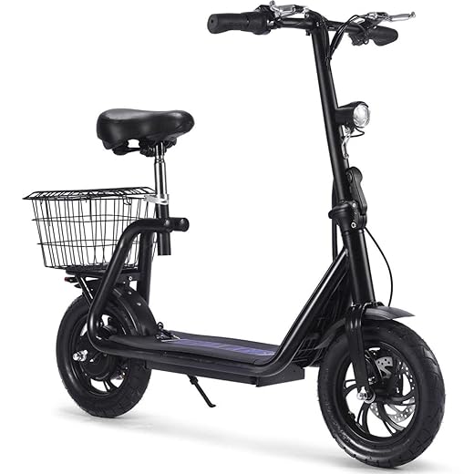 MotoTec Metro 36v 350w Lithium Electric Scooter Black