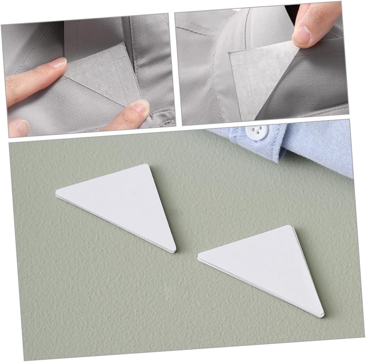 240Pcs Collar Stays Sticker for Men's Shirts Anti-warping Edge Shirt Collar Support Stiffener Portable and Fit