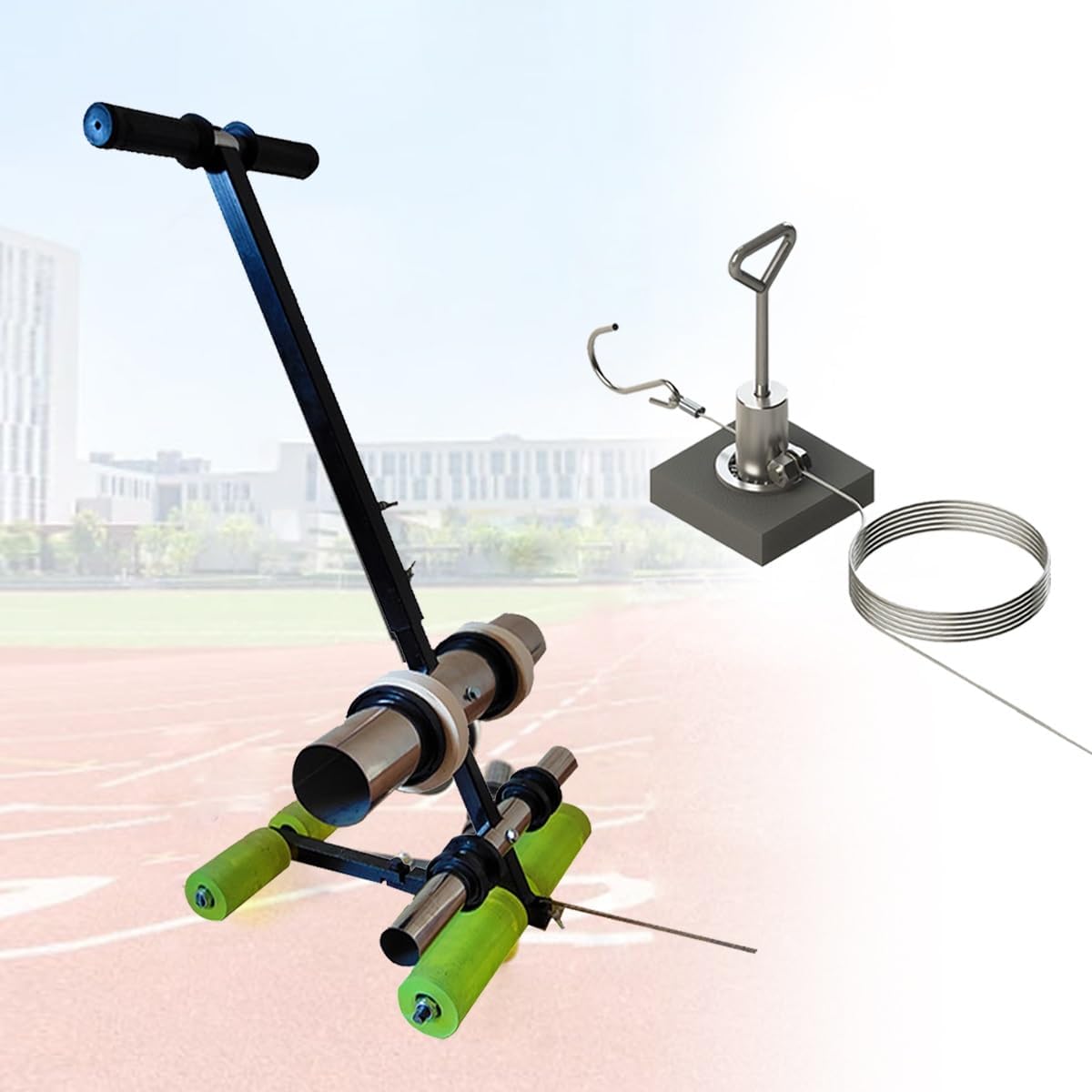 Floor Marking Tool w/Drawing Circle KitManual Floor Tape Applicator Playing Field Line Striping Machines Adjustable Spacing 1.57-11.02in Hand Push Floor Marking Tool for Warehouse Gym Hospi(