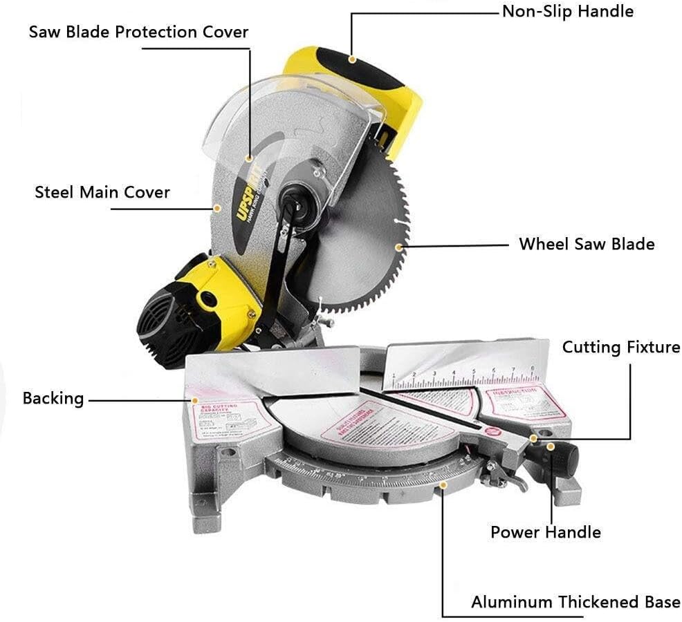 Sliding Miter Saw Pull and Crosscut Function,Professional 2in1 Panel and Table Saw Combination Saw 1650 Watts, Professional Panel Saw
