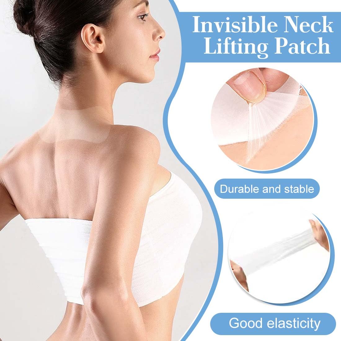 Confezione da 50 cerotto lifting per il collo, cerotto lifting invisibile,solleva la pelle cadente all'istante, cerotto traspirante impermeab,Cerotti,face tape viso lifting