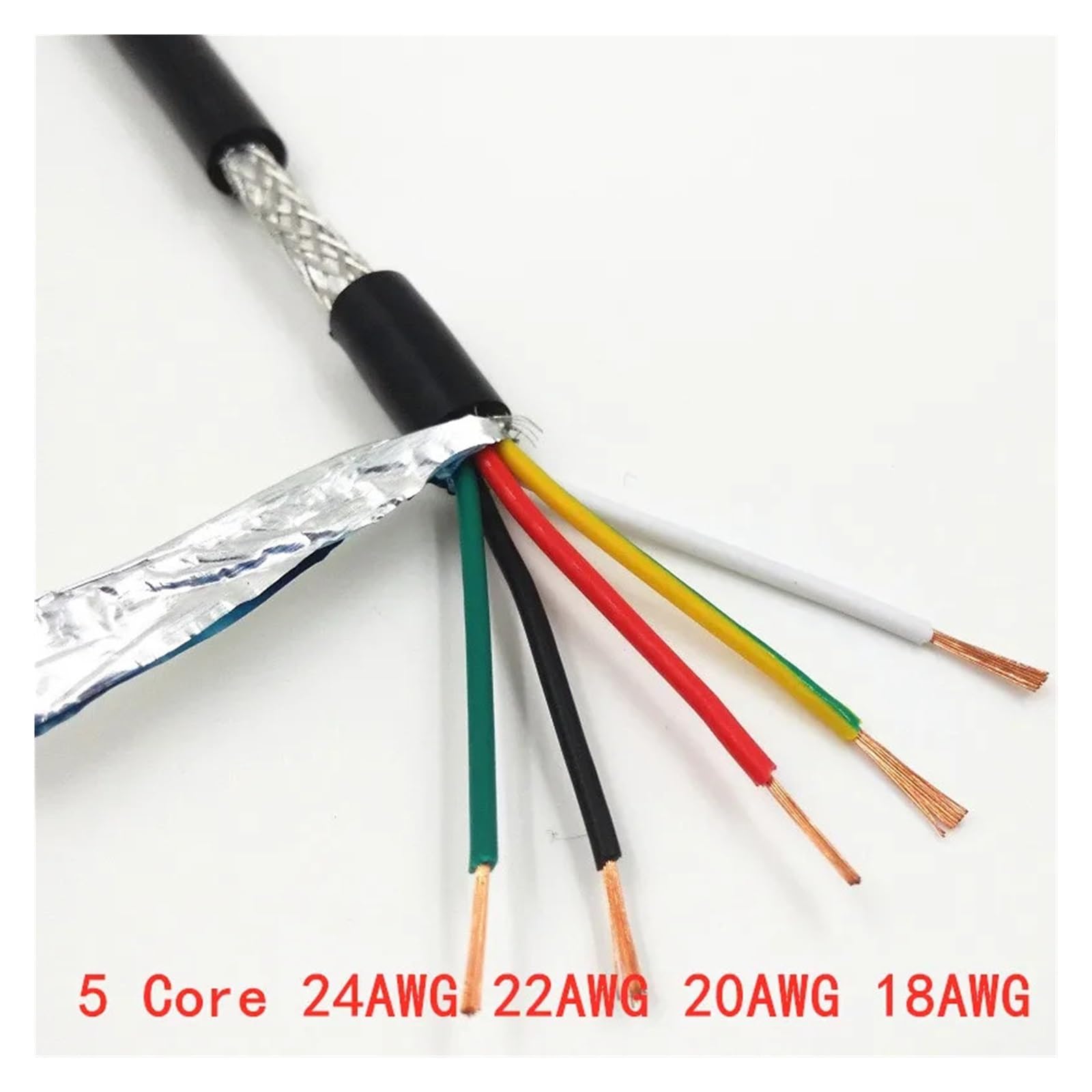 Cavo di segnale schermato Cavo di controllo in rame puro UL2464 2-8 Core 18-22 98 metri(6 Core 20awg 98meter)