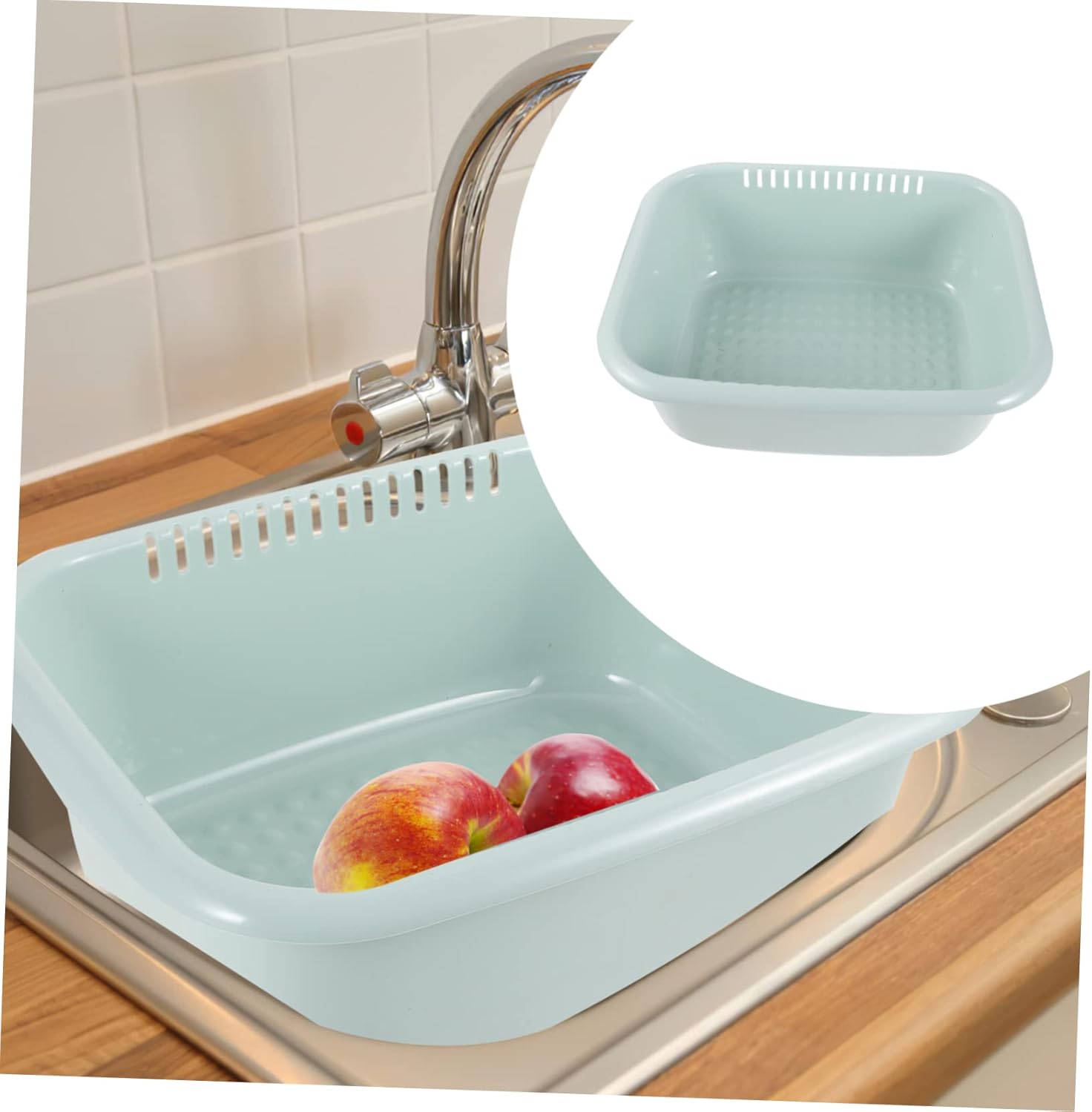 Uonlytech Multifunctional Thickened Plastic Wash Basin Portable Face Washing Tub for Home Use Kitchen and Laundry Lightweight Sturdy and Suitable for Camping