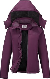 Chaqueta de esquí para mujer, abrigo de nieve, cálido, forro polar, impermeable, para mujer