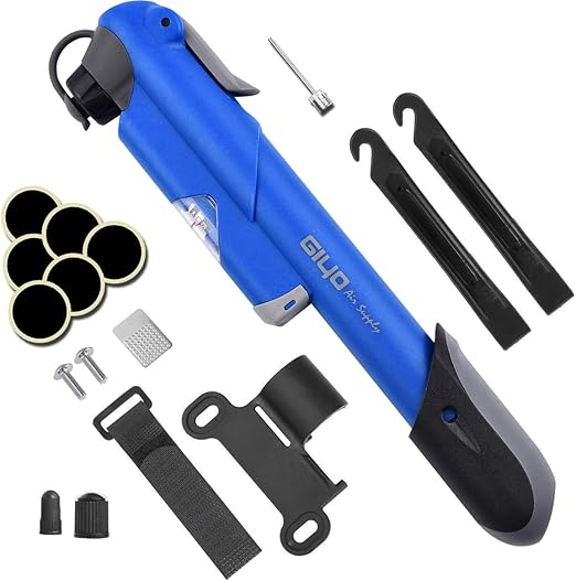 Bike Pump, [120 PSI][Perfect Full Set] Diyife Mini Bicycle