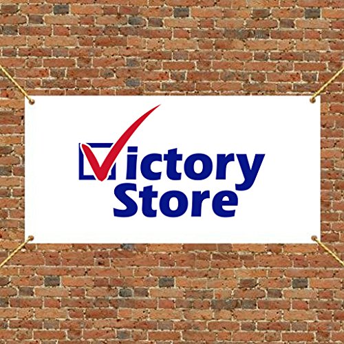 Victorystore Yard Sign Outdoor Lawn Decorations: 3' X 6' Vinyl Banner Blank - 10 Ounces Vinyl #TOP1