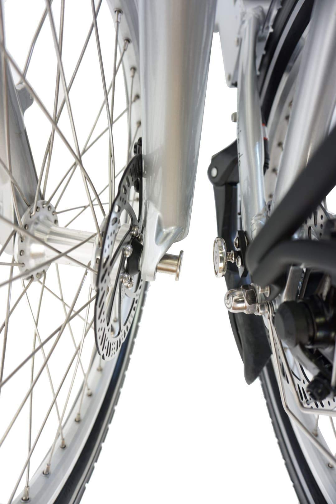GermanXia Bicicletta elettrica pieghevole Mobilemaster Touring CH-15,6 7 G Shimano 20 pollici senza manopola del gas, eTurbo 250 Watt di azionamento HR, portata fino a 140 km secondo la StVZO