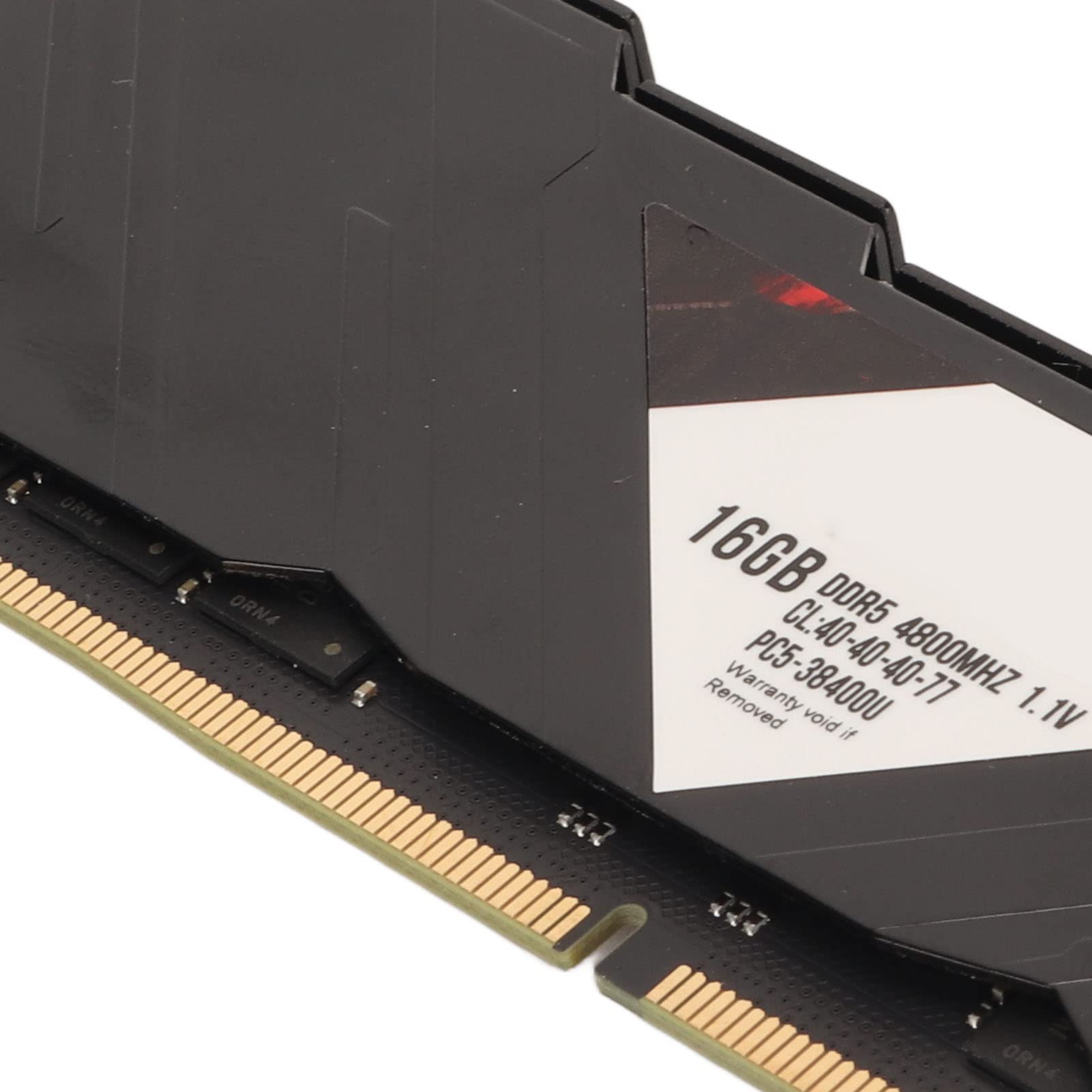 16 Go de RAM DDR5 4 800 MHz, Mémoire de Bureau 1,1 V avec Boîtier Métallique à Dissipation Thermique Efficace, Prend en Charge XMP 3.0 et Expo pour des Performances Maximales (Black)