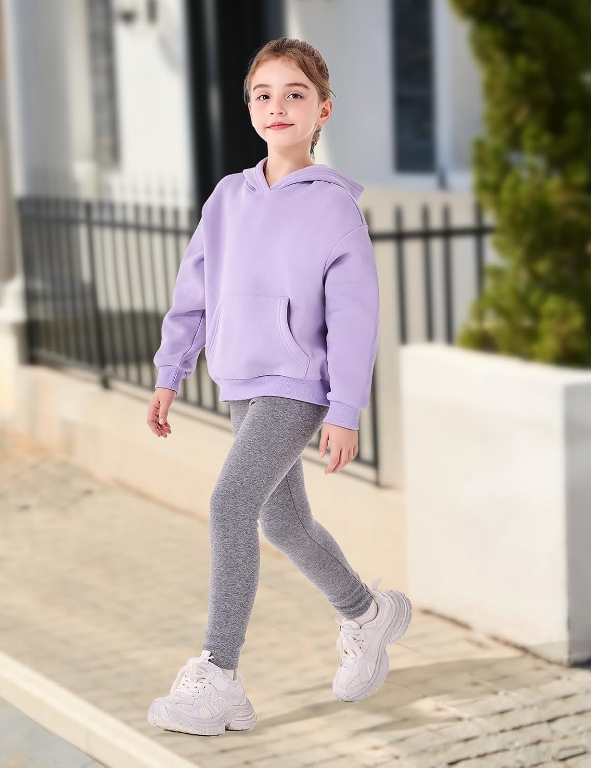 Girls Hoodies Fleece Long Sleeve Oversized 5-14Y - Image 5