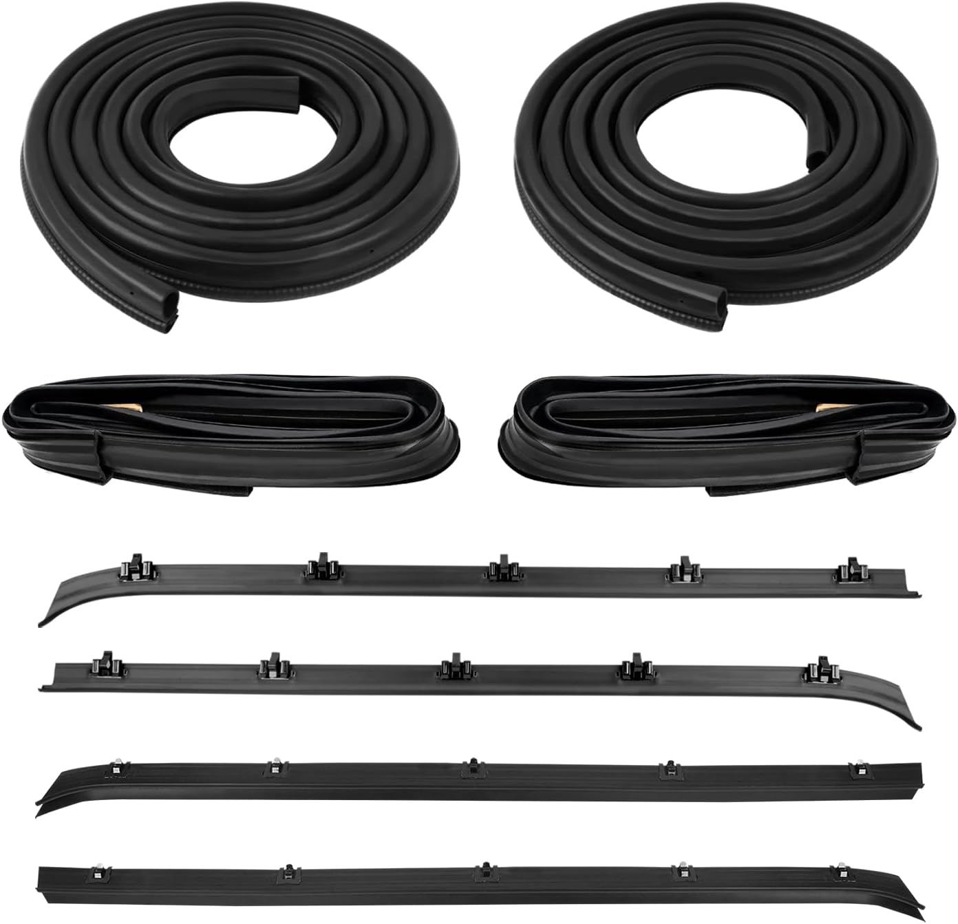 Mardarth 8PCS Front Door Window Weatherstrip Kit for Chevy C10 K10 C1500 K1500 GMC Jimmy Blazer Suburban 1981-1991