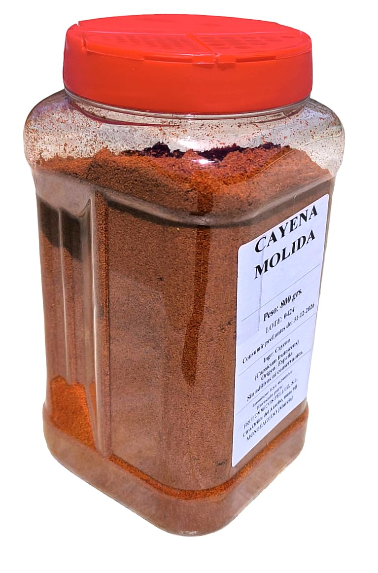 Cayena Molida 800 gr - origen españa - cayena en polvo - pelluz - cayenne