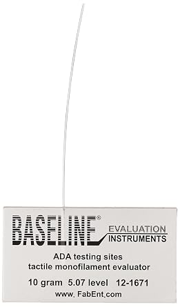 Baseline 12-1671-40 Tactile Monofilament, LEAP Program, Disposable, 5.07 to 10 gram Pack of 40