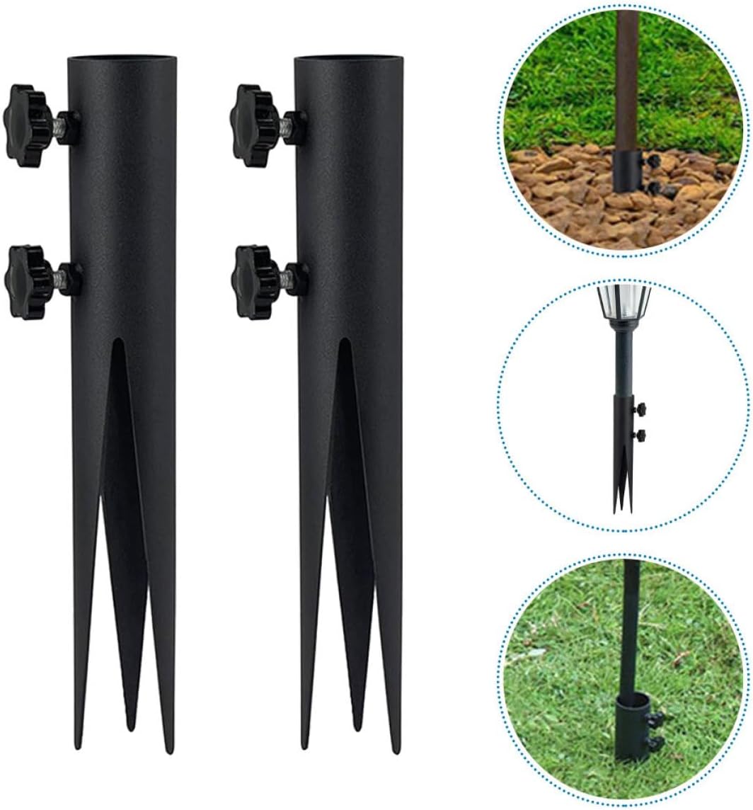 4pcs Metal Floor Nails Outdoor Light Stake Replacement Stake for Solar Lights
