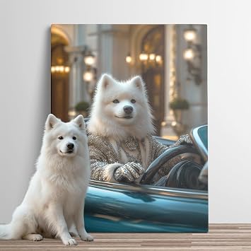 Custom Pet Portrait & Landscape Poster/Canvas Upload Photo for One-of-a-Kind Art Moden /Beach Casual Style - Personalized Wall Decor for Home, Living Room, Bedroom & Memorial Gift, Shipped from the USA The wise princess Or Prince Radiant