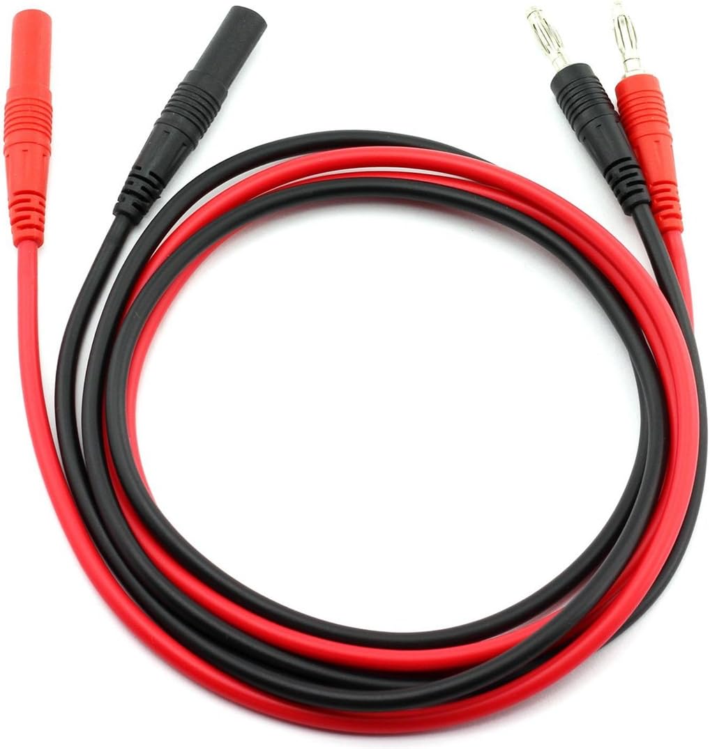 Oiyagai 2 PCS Banana Jack to Banana Jack Extend Cable Test