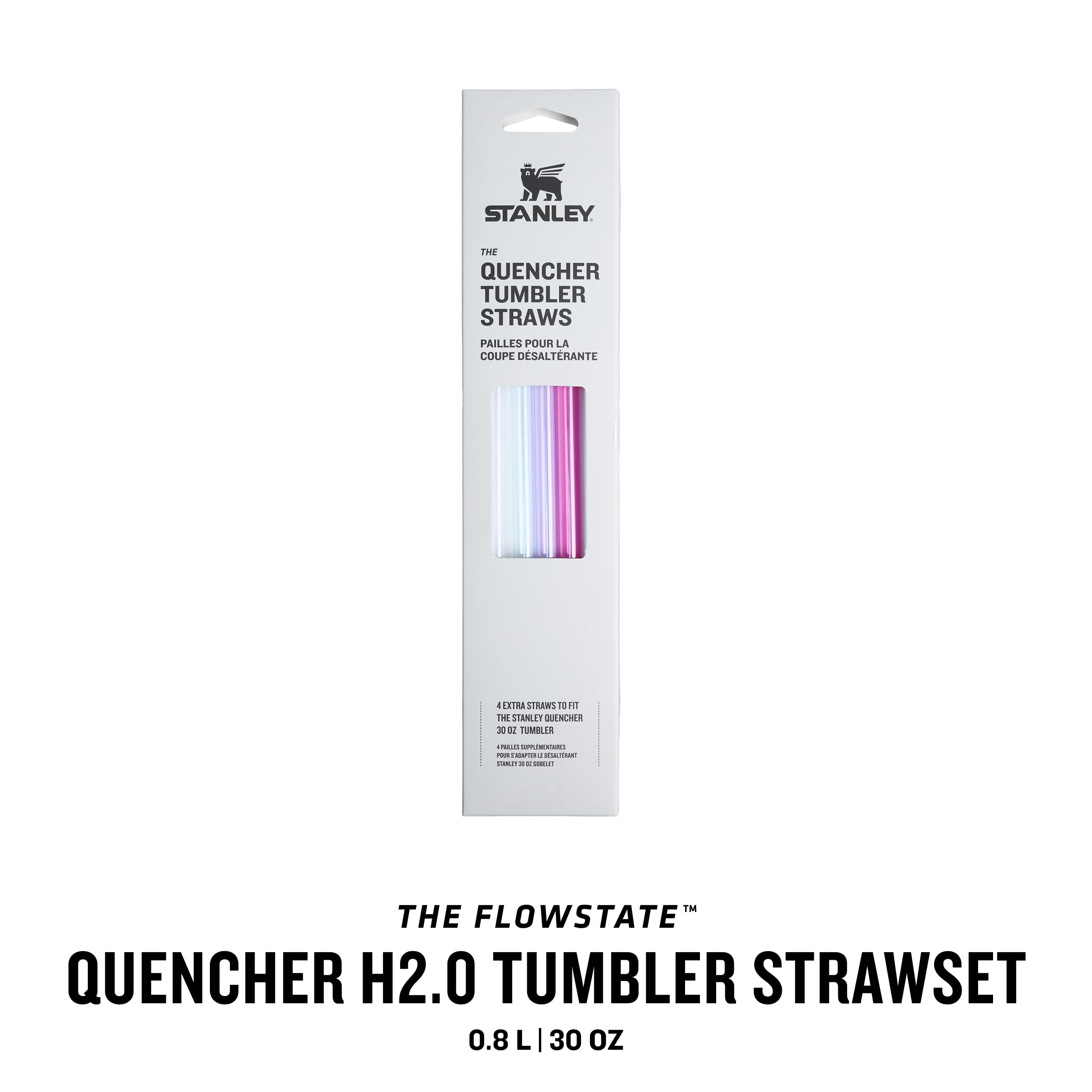 Image secondaire de Set de Pailles Réutilisables pour Gobelet Stanley Quencher H2.0 - Lot de 4