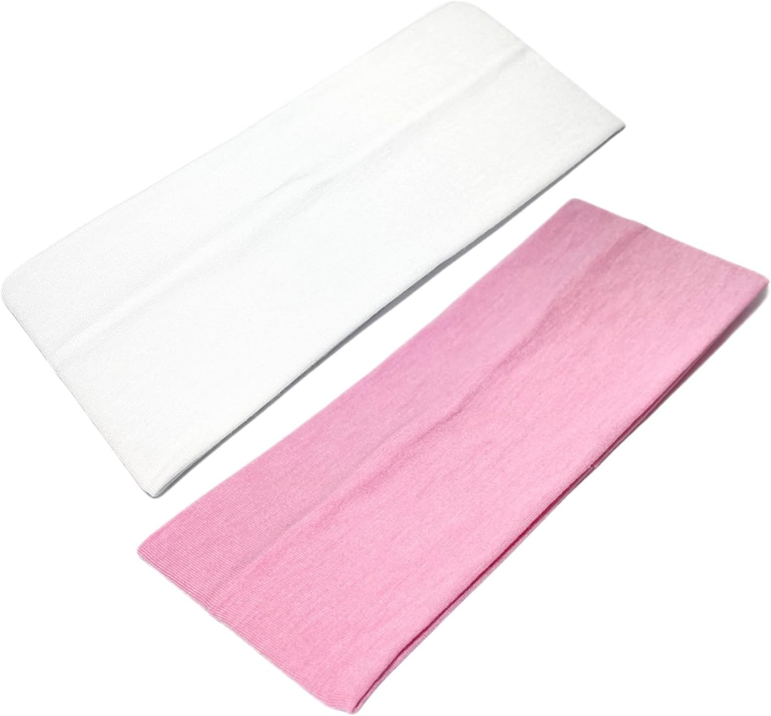 WESTEND CHOICE 9cm Wide Headbands 2 Pack Soft Head Band Plain Stretchy Unisex Kylie headband Bandeau Headbands for Women & Men Gym Yoga Hair Band (Mixed set 5)