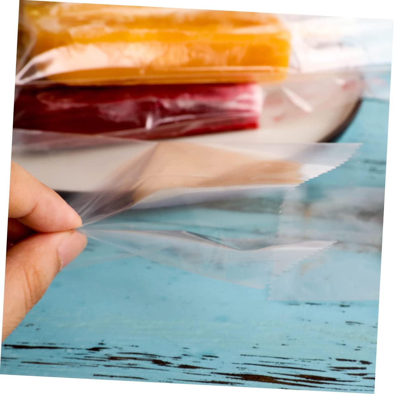 200pcs Thickened Ice Pouches Ice Cream Bags Sticks Diy Ice Pop Leakproof Tear-resistant
