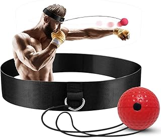 APIKAQIU Boxing Training Ball, Boxing Reflex Ball, Headband Boxing Fight Ball for Boxing Punching Speed Training, Boxing Reaction Ball for Hand Eye Coordination and Fitness