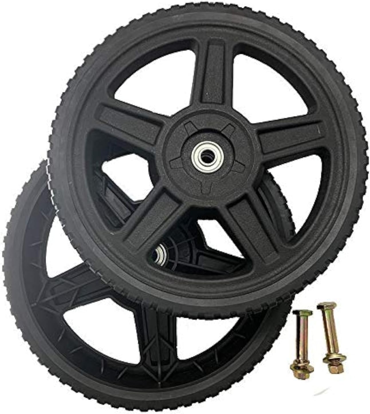 Set of 2 Wheels Kit for Push Mowers (10" Inch)