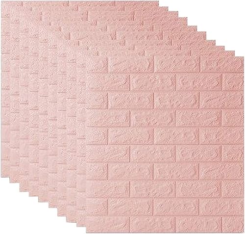 Miniatura 10 de Hojas autoadhesivas 3D de espuma para pared, cubren 11.5 pies cuadrados, adhesivos decorativos de pared para despegar y pegar, para decoración